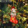 Joycorners Personalized Charolais Christmas Stocking Ornament
