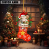 Joycorners Personalized Charolais Christmas Stocking Ornament