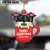 Joycorners Personalized Dexter Merry Christmas Farm Mug Ornament