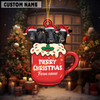 Joycorners Personalized Dexter Merry Christmas Farm Mug Ornament