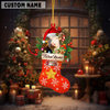 Joycorners Personalized Hereford Christmas Stocking Ornament