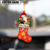 Joycorners Personalized Hereford Christmas Stocking Ornament