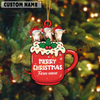 Joycorners Personalized Hereford Merry Christmas Farm Mug Ornament
