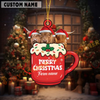 Joycorners Personalized Highland Merry Christmas Farm Mug Ornament