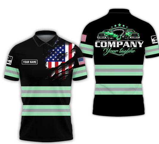 Joycorners Custom Name Seafoam Shirt for Husband, Truck Driver, Long Haul CDL Gift, Diesel Mechanic Shirt, Apparel Trucker PT2609