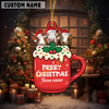 Joycorners Personalized Simmental Merry Christmas Farm Mug Ornament