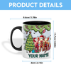 Joycorners Pig Christmas Personalized Name Two Tone Mug
