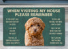 Joycorners Poodles Dogs Doormat, Please Remember I Live Here Gift For Dog Lovers, Housewarming Gift, Dog Decor LM0210