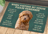 Joycorners Poodles Dogs Doormat, Please Remember I Live Here Gift For Dog Lovers, Housewarming Gift, Dog Decor LM0210