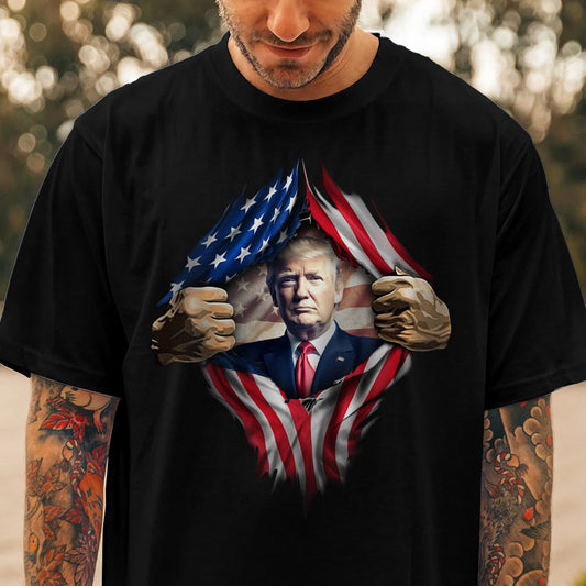 Joycorner Trump Flag 2024 Dark Shirt