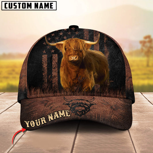 Joycorners Highland Flag Pattern Customized Name Metal 3D Classic Cap