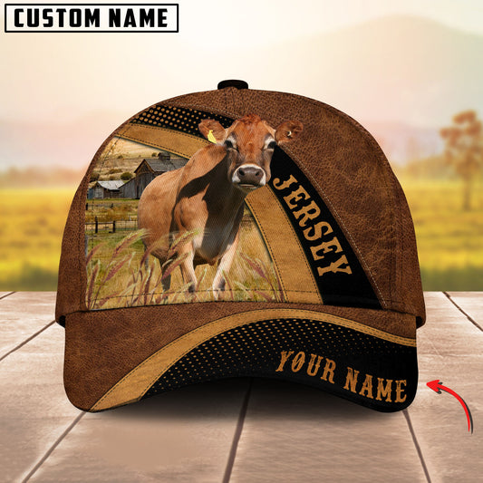 Joycorners Custom Name Jersey Cattle 3D Cap