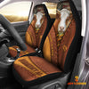 Joycorners Simmental Cattle Leather Pattern Customized Name Car Seat Cover Set