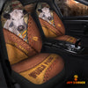 Joycorners Speakle Park Leather Pattern Customized Name Car Seat Cover Set