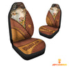 Joycorners Charolais Cattle Leather Pattern Customized Name Car Seat Cover Set