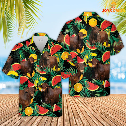 Joycorners Beefmaster Watermelon Hawaiian Shirt