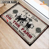 Joycorners Charolais Life is Better Custom Name Doormat