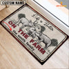 Joycorners Pig Life is Better Custom Name Doormat