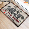 Joycorners Highland Life is Better Custom Name Doormat