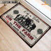 Joycorners Hereford Life is Better Custom Name Doormat