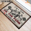 Joycorners Horse Life is Better Custom Name Doormat