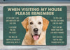 Joycorners Retrievers Labrador Dog Doormat, Please Remember I Live Here Gift For Dog Lovers, Housewarming Gift, Dog Decor LM0210