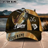 Joycornerss Custom Name Smallmouth Bass Fishing Red 3D Classic Cap
