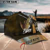 Joycornerss Custom Name Smallmouth Bass Fishing Red 3D Classic Cap
