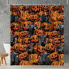 Joycorners Halloween Black Angus In Bath Shower Curtain