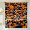 Joycorners Halloween Black Angus In Bath Shower Curtain