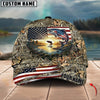Joycorners American Flag Fishing Sunrise Farm Scene Camo Custom Name 3D Cap (12 Breeds)