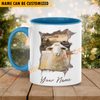 Joycorners Sheep Funny Personalized Name Two Tone Mug