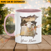 Joycorners Sheep Funny Personalized Name Two Tone Mug