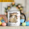 Joycorners Sheep Funny Personalized Name Two Tone Mug
