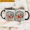 Joycorners Sheep Personalized Name Christmas Farmyard Mug