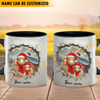 Joycorners Sheep Personalized Name Christmas Farmyard Mug