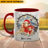 Joycorners Sheep Personalized Name Christmas Farmyard Mug