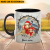 Joycorners Sheep Personalized Name Christmas Farmyard Mug
