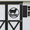 Joycorners Sheep Welcome Metal Sign, Sheep Metal Sign, Sheep Farm Sign, Sheep Metal Wall Art & Decor, Sheep Farmhouse Decor, Sheep Wall Decor, Sheep, Farmhouse Wall Art LM0110