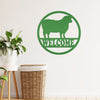 Joycorners Sheep Welcome Metal Sign, Sheep Metal Sign, Sheep Farm Sign, Sheep Metal Wall Art & Decor, Sheep Farmhouse Decor, Sheep Wall Decor, Sheep, Farmhouse Wall Art LM0110
