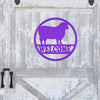 Joycorners Sheep Welcome Metal Sign, Sheep Metal Sign, Sheep Farm Sign, Sheep Metal Wall Art & Decor, Sheep Farmhouse Decor, Sheep Wall Decor, Sheep, Farmhouse Wall Art LM0110
