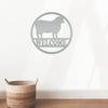 Joycorners Sheep Welcome Metal Sign, Sheep Metal Sign, Sheep Farm Sign, Sheep Metal Wall Art & Decor, Sheep Farmhouse Decor, Sheep Wall Decor, Sheep, Farmhouse Wall Art LM0110