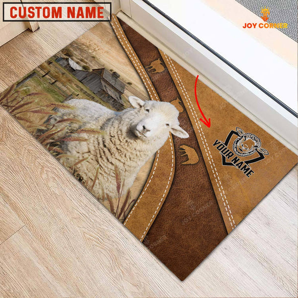Joycorners Sheep Personalized - Welcome  Doormat