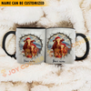 Joycorners Simmental Personalized Name Christmas Farmyard Mug