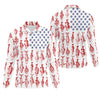 Joycorners American Flag Fish Shirt, Fishing SPF Shirt, Mens Fishing Shirts Long Sleeve, Gift For Fisherman