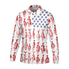 Joycorners American Flag Fish Shirt, Fishing SPF Shirt, Mens Fishing Shirts Long Sleeve, Gift For Fisherman