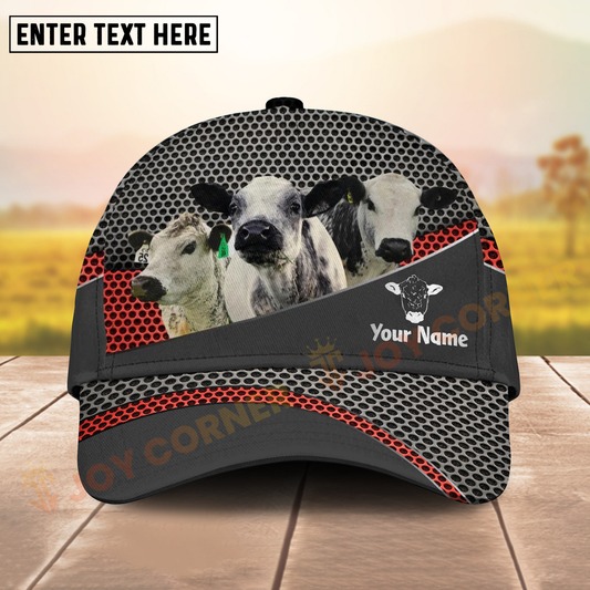 Joycorners Speckle Park Ranch Style Metal Pattern Mesh 3D Cap Personalized Name Cap