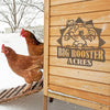 Joycorners Personalized Chicken Farm, Rooster Farm Metal Sign,  Chicken Coop Sign Wall Decor & Wall Art, Rooster Wall Decor, Farmhouse Rooster Rooster & Chicken Coop Decor & Sign LM0110