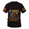 Joycorners Personalized T-Shirt If Mike Can't Fix It We're All Screwed Hammer Skull Design Shirt for Mechanics PT2609
