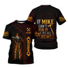 Joycorners Personalized T-Shirt If Mike Can't Fix It We're All Screwed Hammer Skull Design Shirt for Mechanics PT2609
